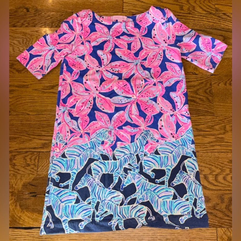 Lilly Pulitzer. Little Lilah Dress in Wild Child Royal Purple. Size Large.